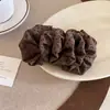 Presilha de Cabelo Banana Plissada Nuvem Bolha Estampa de Leopardo Vintage para Mulheres, Presilha Doce e Descolada para Meio Preso para Outono e Inverno, Adiciona Volume à Parte de Trás da Cabeça