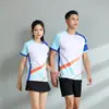 Uniforme deportivo de equipo de verano de manga corta, camiseta de bádminton, camiseta, voleibol femenino, tenis, tenis de mesa