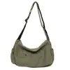 Bolso bandolera de lona para hombre, mochila de estilo casual retro japonés, bolso mensajero ligero, bolso de hombro para estudiante de gran capacidad