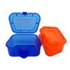 Caja de gusanos rojos transparente de plástico caja para cebo vivo caja para cebo de pescado caja para lombrices de tierra con orificio transpirable equipo de pesca suministros de pesca mayoreo