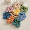 Tecido Liso Cor Morandi Estilo Coreano Acessórios de Cabelo Estilo Ins Gaze Bolha Elástico de Cabelo Flor de Cabelo Elegante Scrunchie
