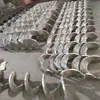 Transportador de Pala Espiral sin Eje con Banda Transportadora de Acero al Manganeso Resistente al Desgaste y Barrena Engrosada