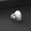 Amazon Transfronterizo Nuevo Anillo Ajustable Cepillado Oval Popular Europeo y Americano Exagerado Gama Alta Comercio Exterior Personalidad Moda Mujeres