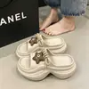 Pantuflas de Mujer con Plataforma de 8 cm para Aumentar Altura, Suela Gruesa, para Estaturas Bajas, Uso Exterior de Verano, Diseño Único, con Cordones, Temática de Gatos