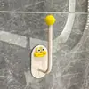 Organizador de Prendedores de Cabelo de Parede para Banheiro, Elásticos, Presilhas de Cabelo, Haste para Armazenamento de Esponja de Banho, Gancho de Parede sem Furo