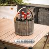 Cesta Portátil de Luxo Leve para Acampamento ao Ar Livre, Cesta de Frutas para Piquenique, Bandeja de Frutas, Cesta de Armazenamento de Lanches e Frutas Secas para Sala de Estar, Cesta de Plástico