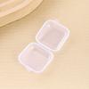 Tarjeta de Almacenamiento para Collar de Anillo de Plástico Caja Pequeña Mini Juguete para Auriculares Transparente Caja de Almacenamiento para Pendientes de Tarjeta SIM para el Cabello