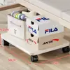 Estante de Almacenamiento Debajo de la Cama para Dormitorio Base de Cama Portátil Estante para Maletas con Ruedas Caja de Gran Capacidad Almacenamiento Tablero de Almacenamiento