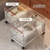 Cesta de Ropa Sucia para Uso Doméstico, Colocada Junto a la Lavadora, Estante de Almacenamiento para Ropa y Pantalones, Gran Capacidad, Cesta de Lavandería Móvil para Baño