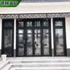 Puertas y Ventanas de Aleación de Aluminio Procesado Estilo Antiguo para Villas de Patio y Clubes, Ventanas Batientes de Aluminio Estilo Retro con Características Antirrobo