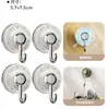 Gancho con Ventosa Adhesivo Fuerte Vacío Sin Rastro Almacenamiento Sin Perforaciones Baño Cocina Puerta Gancho para Toalla de Baño