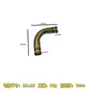 Adecuado para codo reductor de conducto de aire de calefacción de automóvil, curva de hierro de 90 grados, tubo de gasolina, deg Conexión de codo conector rápido