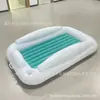 Cama Inflable para Niños con Barandillas, Colchón de Aire Inflable para Bebé, Cama Portátil de Seguridad para Niños Pequeños para Viajes al Aire Libre, Portátil
