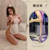 Uniforme de Enfermera Sexy Caliente Cos Tentación Juego de Rol Espalda Hueca Camisón Gratis Ropa Interior Sexy