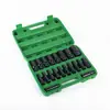 Llave de impacto para socket al por mayor, Dado hexagonal neumático, Resistente a la corrosión, Multifuncional, Juego de 10-20 piezas, Matraca