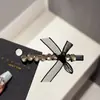 Novo Presilha de Cabelo Preta em Renda com Laço e Strass Completo Estilo Coreano para Mulheres, Presilha Bb de Alta Qualidade e Estilosa, Presilha Bico de Pato, Grampo de Cabelo Moderno
