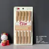 Palillos Hogar Palillos de Bambú Tienda de 10 yuanes Puesto Runjianghu 10 Pares de Palillos Palillos de Bambú Carbonizado Suministro de Puesto Palillos de Bambú