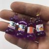 Resina de flash fino simulación botella de vino cerveza bebida diy pegamento de crema accesorios para funda de teléfono móvil suministro de explosión en vivo al por mayor