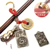 Llavero Colgante Año del Caballo Cuerda Roja Retro Monedas de los Cinco Emperadores Guardianes del Zodiaco Doce Llavero de Mano Puesto Callejero