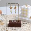 Estante de Exhibición de Aretes de Nogal y Haya Estante para Aretes de Joyería Estante de Exhibición y Colgante para Joyería Accesorios para Fotografía de Joyería Adornos