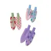 Pinza para el Cabello de Fruta Estilo Universitario Otoño e Invierno Color Café Melado Clip sin Costuras a Cuadros para Flequillo Lateral de la Frente Pinza de Pato Pinza para el Cabello