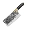 Cuchillo de corte de hueso forjado a mano para uso doméstico, cuchillo afilado de doble propósito para picar y rebanar, cuchillo de corte de carne para chef de hotel comercial, cuchillo de cocina para chef viajero