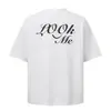 Beijie Roupa Masculina 2026 Verão Nova Básica Modelagem Solta Estampada Gola Redonda Versátil Tendência Marca Par Casal Manga Curta Camiseta para Homens e Mulheres
