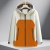 Jaqueta Fina com Capuz em Blocos de Cor para Mulheres, Jaqueta Esportiva à Prova de Vento e Impermeável, Roupa de Trabalho Masculina, Jaqueta Funcional para Exterior