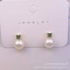 Brincos de Pérola de Água Doce Natural Brincos Princesa Femininos Estilo Coreano Brincos Simples da Moda Prata Esterlina Joias Populares Versáteis