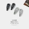 Moda Coreana Dulce y Fresca Plata Cuero Lunares Pinza BB Pasador Simple y Elegante Pinza para Flequillo Nuevo Accesorio para el Cabello
