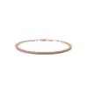 Pulsera de Plata de Ley 925 con Temperamento Diario, Brillo para Fiesta, Oro Rosa, Microincrustación, Ajustable