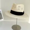 Chapéus Fedora Estilo Cavalheiro com Recortes Chapéu de Jazz para Mulheres, Chapéu de Palha para Proteção Solar de Verão, Chapéu Tendência Estilo Old Money de Palha de Seda Marrom de Três Partes