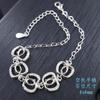Una variedad de pulsera de plata S925 de moda bandeja vacía sección de superficie de huevo 4x 6 5x 7mm incrustación DIY con bandeja de múltiples gemas