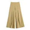 Al por mayor 2026 Primavera Nuevo Estilo Europeo y Americano para Mujer Color Sólido Cuello Oscilante Sin Mangas Corbata Top 10753