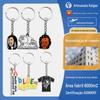 Chaveiro de metal personalizado empresa turística ponto cênico lembrança liga de zinco esmalte pintura DIY pingente pequeno presente