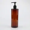 Botella de plástico PET de hombro plano de 500 ml para Loción champú acondicionador gel de ducha loción esencia sub-botella