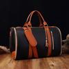 Fábrica de Guangzhou Spot Amazon Viaje Conveniente Bolsa de Ropa de Mano Bolsa Duffel Grande de Cuero PU Moda para Mujer