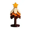 Alfombrilla Aislante Térmico para Árbol de Navidad, Alfombrilla de Madera Maciza para Mesa de Comedor, Alfombrilla Aislante Térmico Anti-quemaduras para Mesa, Posavasos con Forma de Árbol, Posavasos Decorativo para Mesa de Comedor