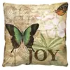 Funda de almohada de felpa corta de mariposa para el hogar transfronteriza, funda de almohada con estampado digital de gráfico de dibujos animados, cojín de almohada