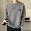 Sudadera con cuello redondo para hombre Camiseta de manga larga para hombre Nueva tendencia de estilo Otoño Primavera Ropa de Otoño Marca Tendencia Camiseta básica Top para hombre
