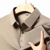Comercio Exterior Transfronterizo Primavera y Otoño 2024 Camiseta Básica de Manga Larga para Hombre Camisa Polo Holgada Lar Top Casual para Hombre