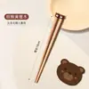 Palillos de Madera Lindos de Dibujos Animados para Uso Doméstico, Palillos Individuales de Gama Alta para Comer, Palillos Familiares para Comer, Palillos Dedicados para Niños
