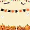 20.24 millones Colgante Decoración Fiesta de Halloween Flor Artesanía de Papel Calavera Fantasma Costura Bandera de Papel Suministros para Fiesta