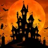 Nuevo telón de fondo de tela con tema de decoración de Halloween de terror transfronterizo para ambientación y decoración de escenas