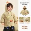 Jaqueta de Algodão Kaka Panda para Meninas, Casaco de Inverno para Meninos, Roupa Quente de Algodão para o Inverno, Jaqueta Acolchoada de Algodão para Bebês no Outono e Inverno
