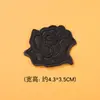 Vendas Diretas de Fábrica, Patches de Tecido Preto Sem Costura, Patches Autoadesivos para Reparo de Furos em Roupas de Couro, Patches Decorativos Bordados de Tecido