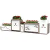 Caja de Flores para Patio Exterior Combinación Balcón Terraza Canaleta para Flores Sensible a la Luz Centro Comercial Calle Peatonal Tienda de Té con Leche Valla Divisoria