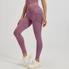 Pantalones Deportivos de Fitness Estilo Europeo y Americano Transfronterizo Pantalones Melocotón para Correr Levanta Glúteos Cintura Alta Control de Abdomen Mallas Elásticas Pantalones de Yoga
