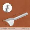 Cincel Semicircular de 1/4, Cincel Semicircular Poco Profundo, Herramienta DIY para Cuero, Cincel para Cola de Cinturón, Punzón Semicircular Poco Profundo, Cincel de Esquina Redondeada, Cincel para Cartera