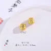Retención de color fuerte DIY arena dorada accesorios dorados Esmalte rico para las Cuatro Estaciones Barril auspicioso Ruyi cuentas Bolsa de la suerte Ping An pulsera para mujer pulsera